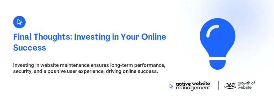 Final Thoughts: Investing in Your Online Success