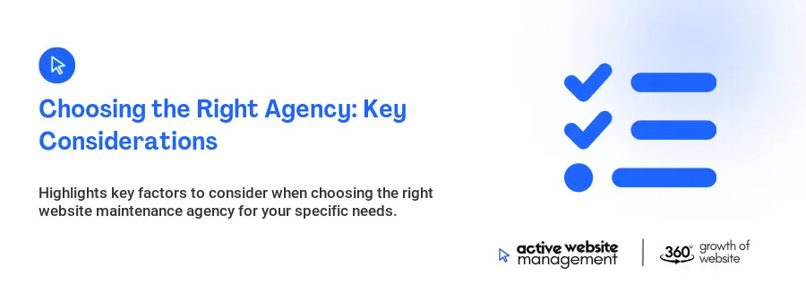 Choosing the Right Agency: Key Considerations