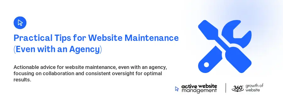 Practical Tips for Website Maintenance (Even with an Agency)