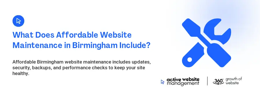 What Does Affordable Website Maintenance in Birmingham Include?