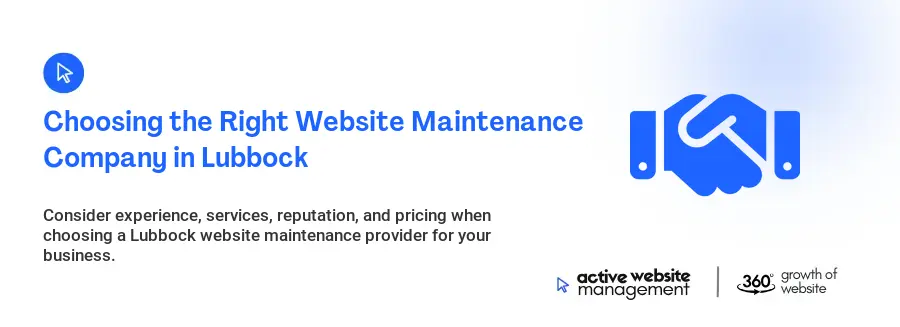 Choosing the Right Website Maintenance Company in Lubbock