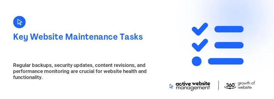 Key Website Maintenance Tasks