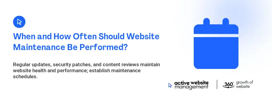 When and How Often Should Website Maintenance Be Performed?