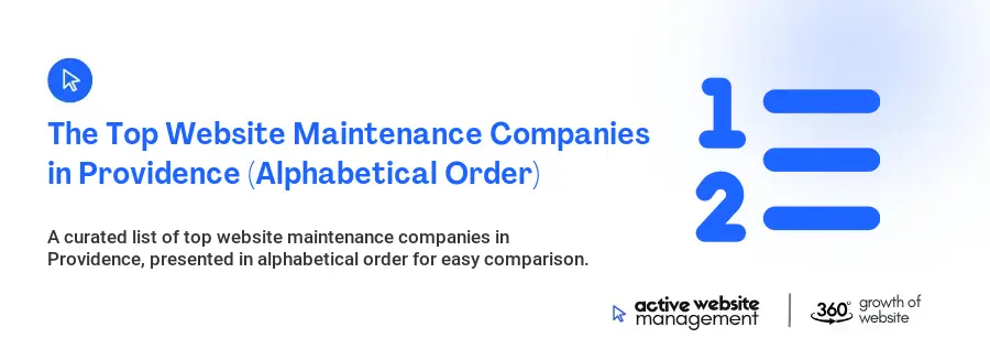 The Top Website Maintenance Companies in Providence (Alphabetical Order)
