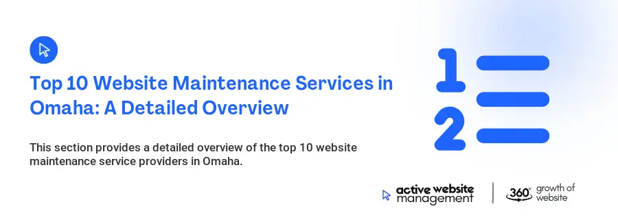 Top 10 Website Maintenance Services in Omaha: A Detailed Overview