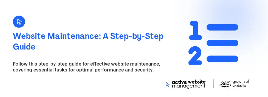 Website Maintenance: A Step-by-Step Guide