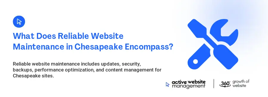 What Does Reliable Website Maintenance in Chesapeake Encompass?
