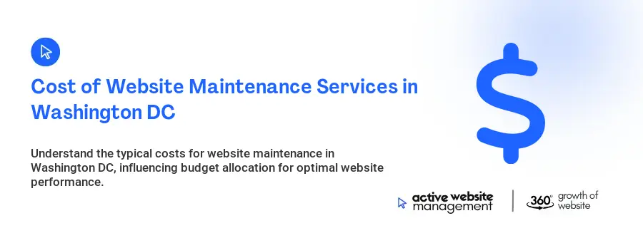 Cost of Website Maintenance Services in Washington DC