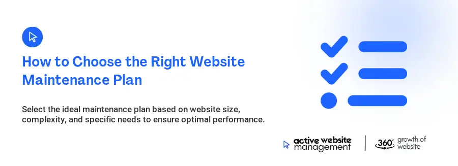 How to Choose the Right Website Maintenance Plan