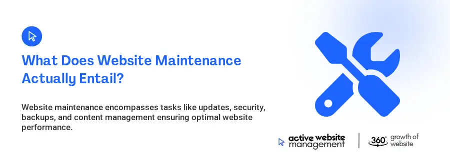 What Does Website Maintenance Actually Entail?