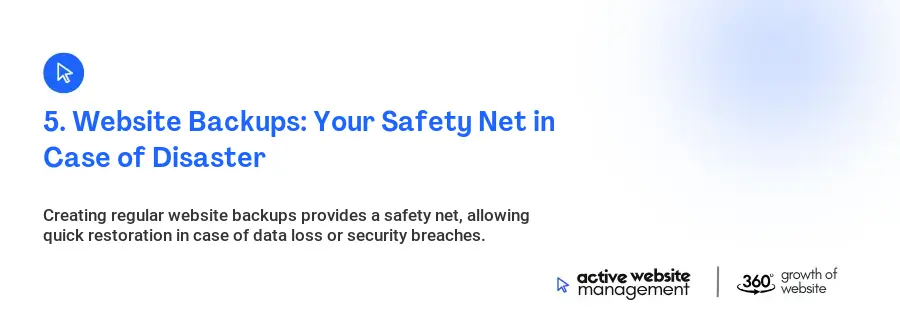 5. Website Backups: Your Safety Net in Case of Disaster