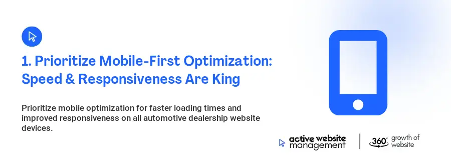 1. Prioritize Mobile-First Optimization: Speed & Responsiveness Are King