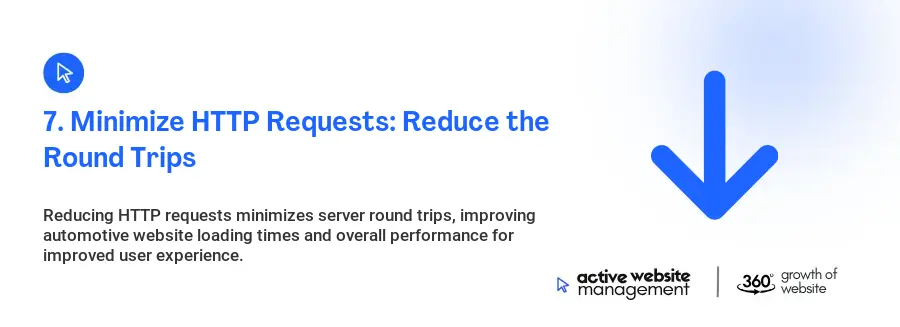 7. Minimize HTTP Requests: Reduce the Round Trips