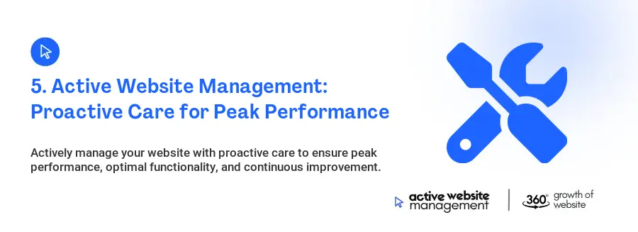 5. Active Website Management: Proactive Care for Peak Performance
