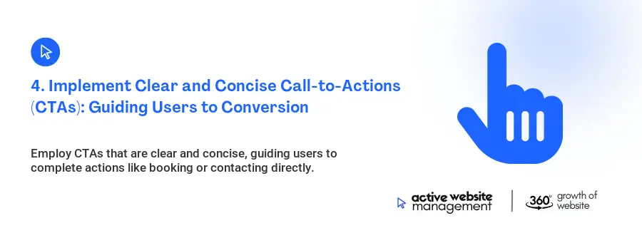 4. Implement Clear and Concise Call-to-Actions (CTAs): Guiding Users to Conversion