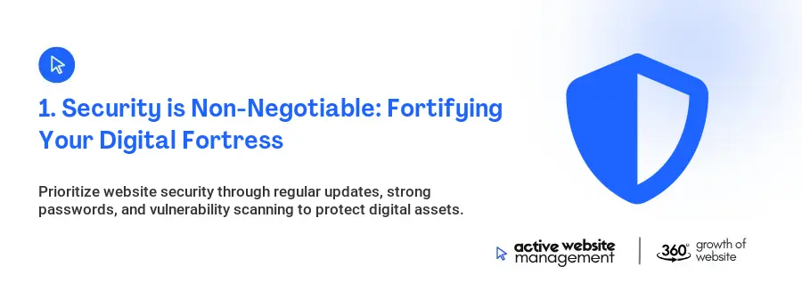 1. Security is Non-Negotiable: Fortifying Your Digital Fortress