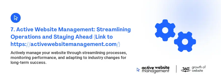 7. Active Website Management: Streamlining Operations and Staying Ahead (Link to https://activewebsitemanagement.com/)