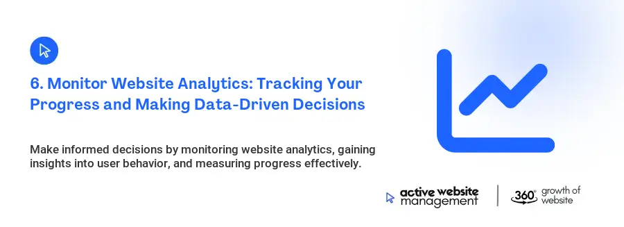 6. Monitor Website Analytics: Tracking Your Progress and Making Data-Driven Decisions