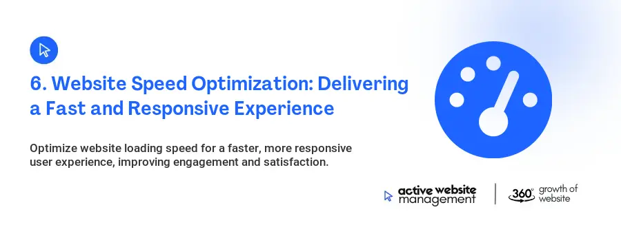 6. Website Speed Optimization: Delivering a Fast and Responsive Experience