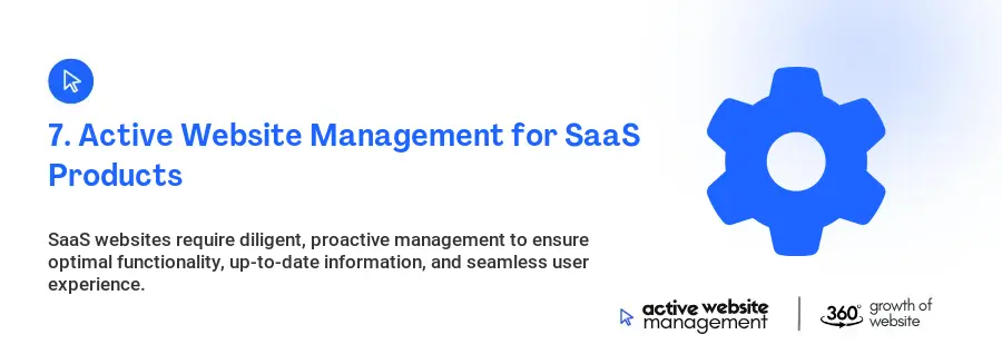 7. Active Website Management for SaaS Products 7. Active Website Management for SaaS Products
