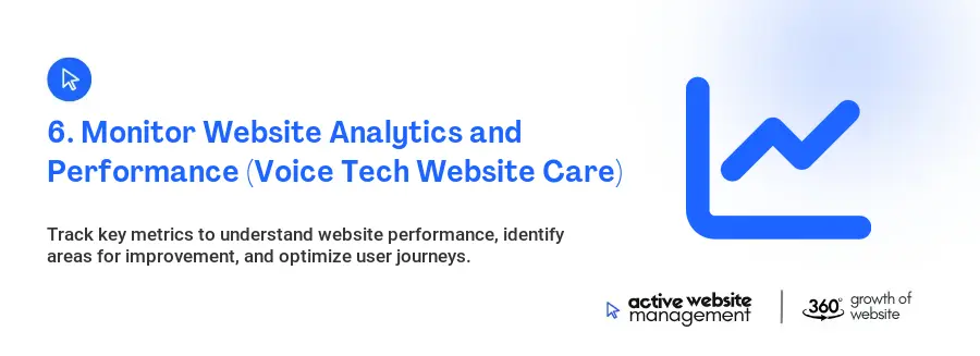 6. Monitor Website Analytics and Performance (Voice Tech Website Care)