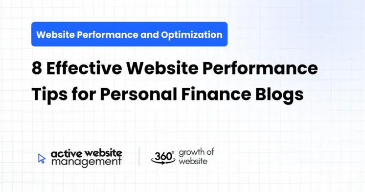 8 Effective Website Performance Tips for Personal Finance Blogs