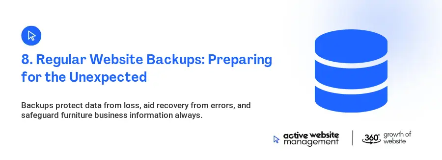8. Regular Website Backups: Preparing for the Unexpected