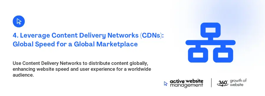4. Leverage Content Delivery Networks (CDNs): Global Speed for a Global Marketplace