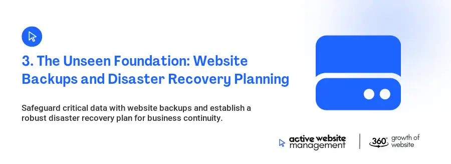 3. The Unseen Foundation: Website Backups and Disaster Recovery Planning