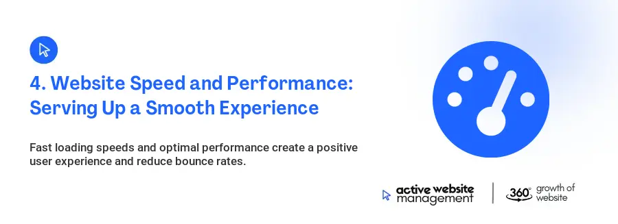 4. Website Speed and Performance: Serving Up a Smooth Experience