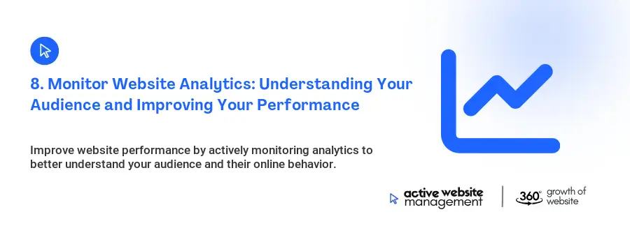 8. Monitor Website Analytics: Understanding Your Audience and Improving Your Performance 8. Monitor Website Analytics: Understanding Your Audience and Improving Your Performance