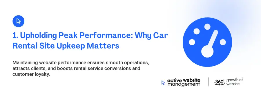 1. Upholding Peak Performance: Why Car Rental Site Upkeep Matters