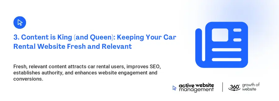 3. Content is King (and Queen): Keeping Your Car Rental Website Fresh and Relevant