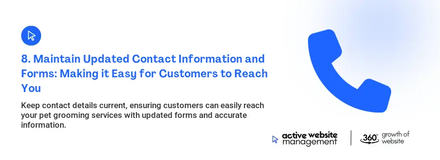 8. Maintain Updated Contact Information and Forms: Making it Easy for Customers to Reach You