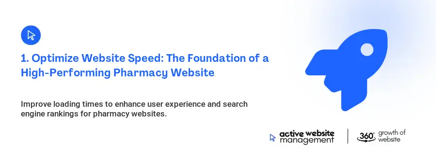 1. Optimize Website Speed: The Foundation of a High-Performing Pharmacy Website 1. Optimize Website Speed: The Foundation of a High-Performing Pharmacy Website