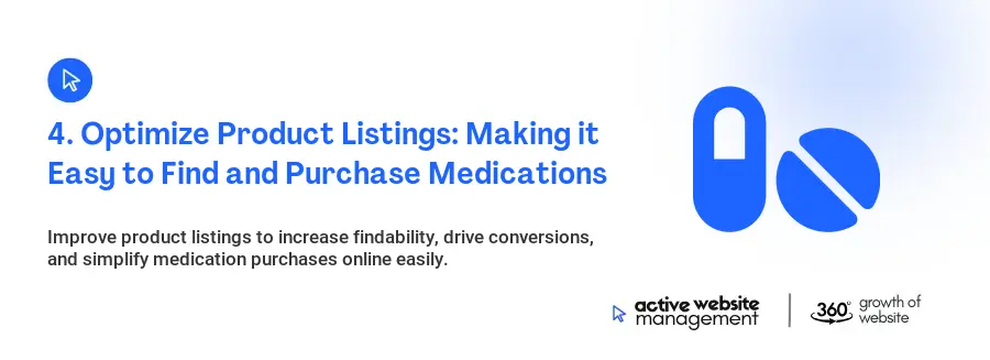 4. Optimize Product Listings: Making it Easy to Find and Purchase Medications 4. Optimize Product Listings: Making it Easy to Find and Purchase Medications