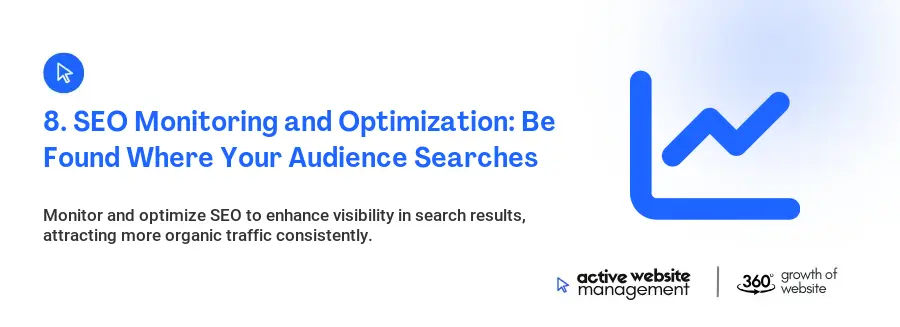 8. SEO Monitoring and Optimization: Be Found Where Your Audience Searches
