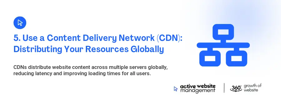 5. Use a Content Delivery Network (CDN): Distributing Your Resources Globally