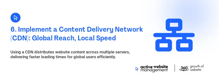 6. Implement a Content Delivery Network (CDN): Global Reach, Local Speed