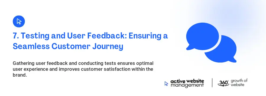 7. Testing and User Feedback: Ensuring a Seamless Customer Journey
