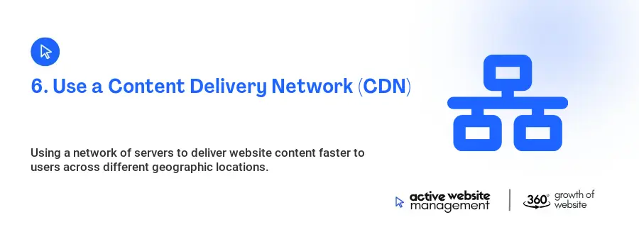 6. Use a Content Delivery Network (CDN)