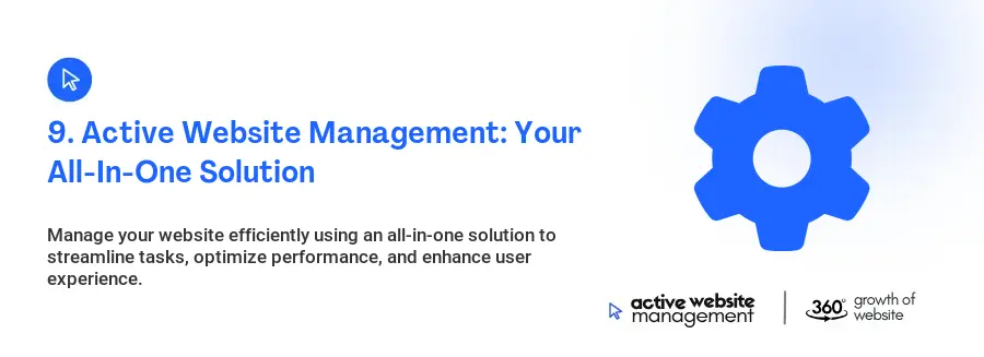 9. Active Website Management: Your All-In-One Solution