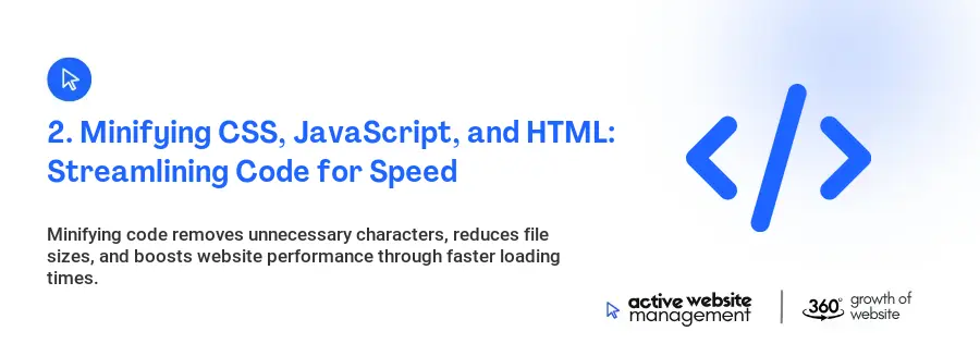 2. Minifying CSS, JavaScript, and HTML: Streamlining Code for Speed