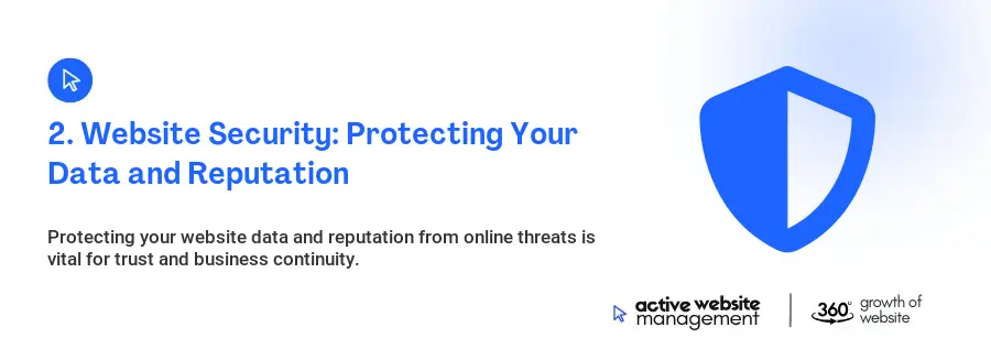 2. Website Security: Protecting Your Data and Reputation