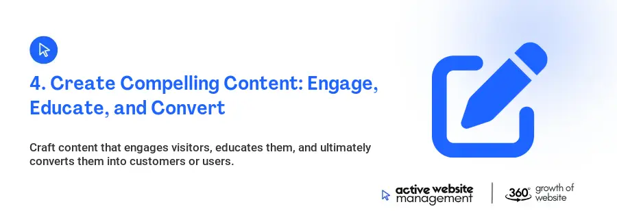 4. Create Compelling Content: Engage, Educate, and Convert