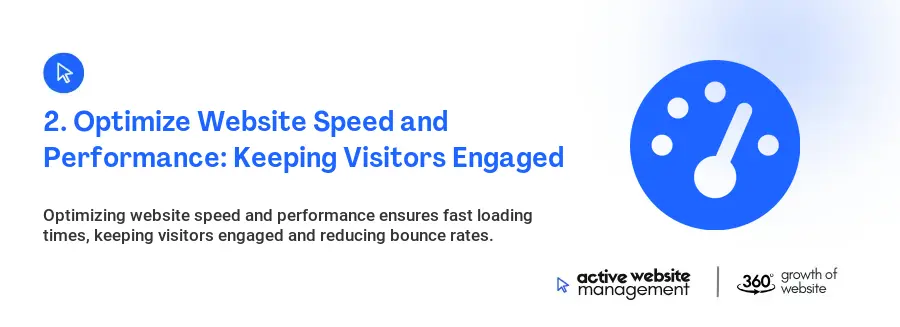 2. Optimize Website Speed and Performance: Keeping Visitors Engaged