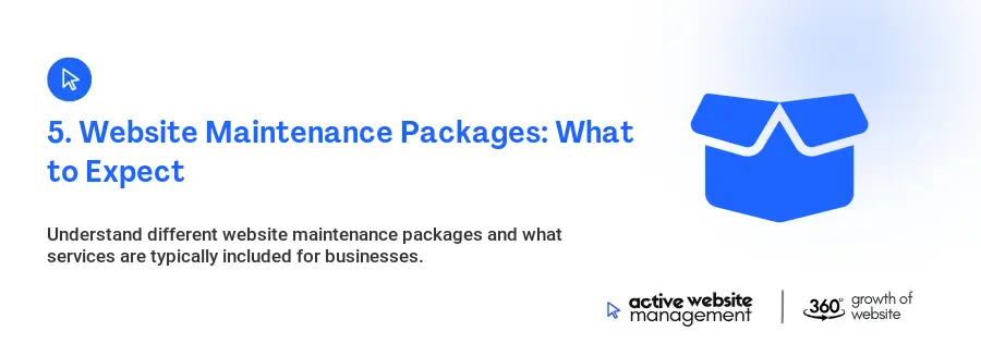 5. Website Maintenance Packages: What to Expect
