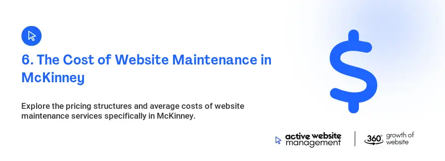 6. The Cost of Website Maintenance in McKinney