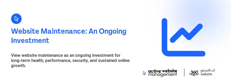 Website Maintenance: An Ongoing Investment Website Maintenance: An Ongoing Investment