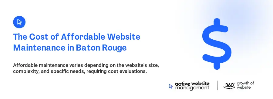 The Cost of Affordable Website Maintenance in Baton Rouge